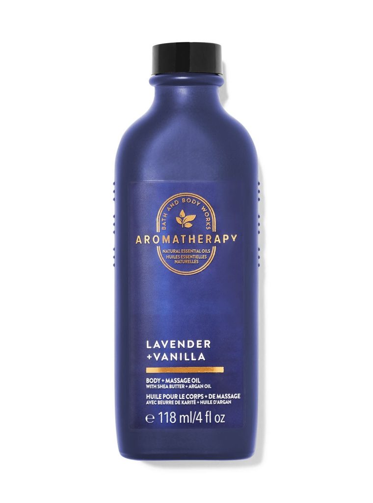 روغن ماساژ و بدن آروماتراپی Bath & Body Works مدل Lavender Vanilla