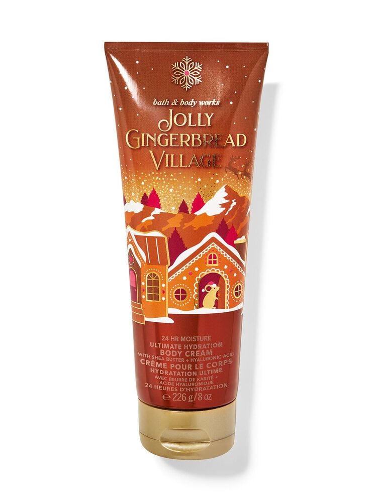 کرم بدن Bath & Body Works مدل Jolly GingerBread Village