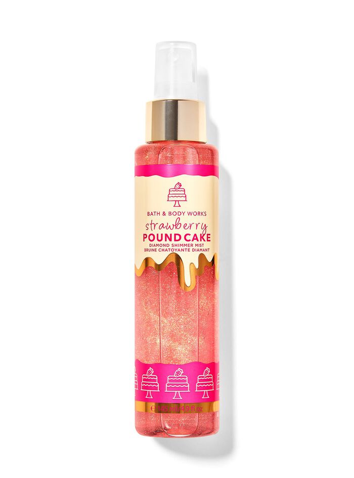 بادی میست شیمر Bath & Body Works مدل Strawberry Pound Cake
