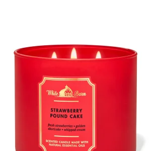 شمع معطر Bath&Body Works مدل Strawberry Pound Cake