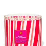 شمع معطر Bath & Body Works مدل Snowy Peach Berry